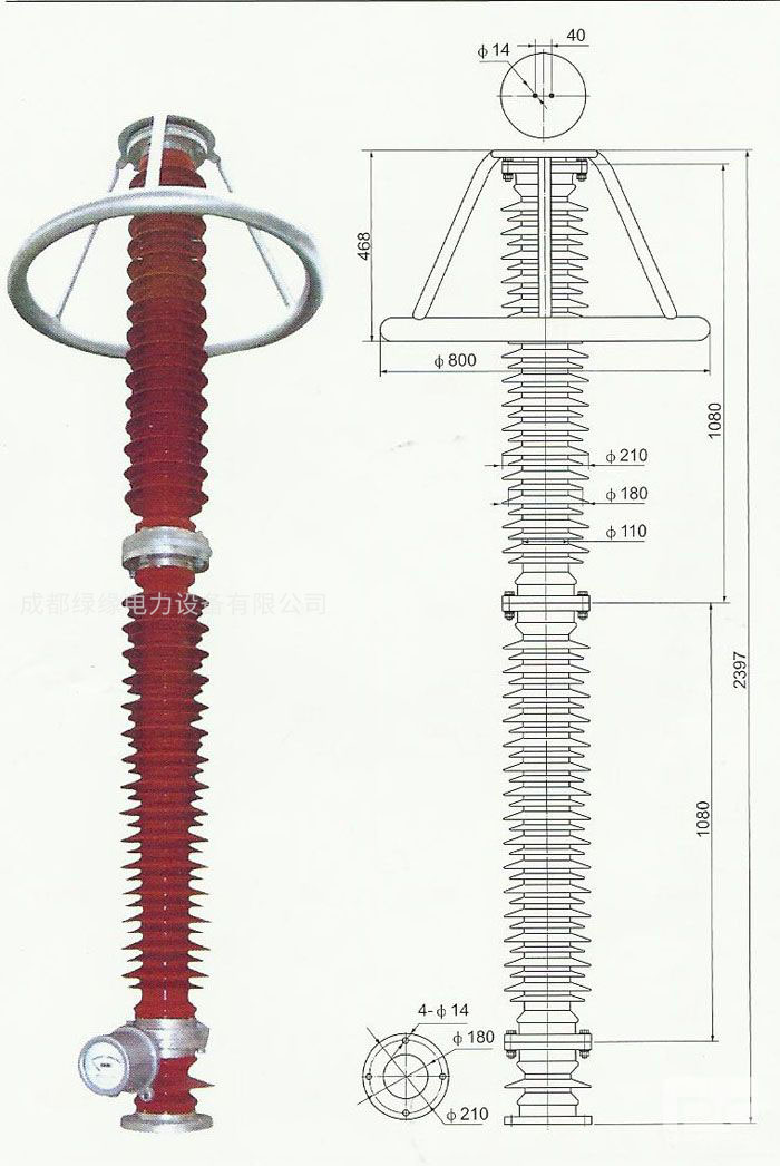 HY10WZ-192/500、HY10WZ-200/520電站型避雷器
